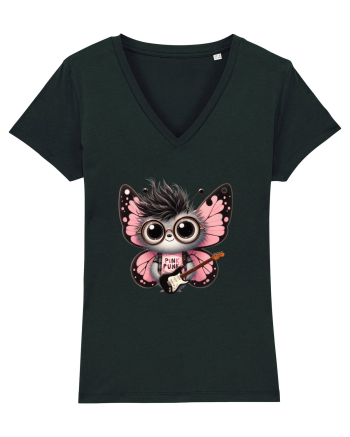 Pink Punk -butterfly 2 Black