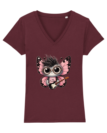 Pink Punk -butterfly 2 Burgundy