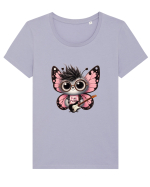 Pink Punk -butterfly 2 Tricou mânecă scurtă guler larg fitted Damă Expresser