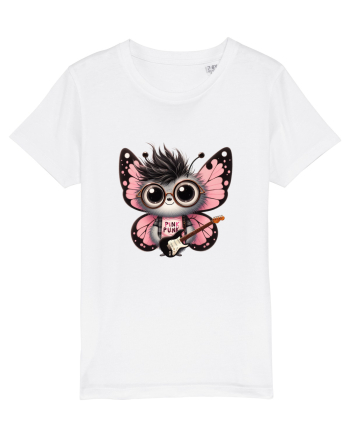 Pink Punk -butterfly 2 White