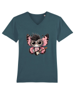 Pink Punk -butterfly 2 Tricou mânecă scurtă guler V Bărbat Presenter