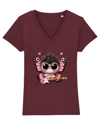 Pink Punk -butterfly 3 Burgundy