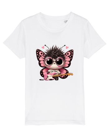 Pink Punk -butterfly 3 White