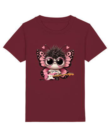 Pink Punk -butterfly 3 Burgundy