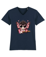 Pink Punk -butterfly 3 Tricou mânecă scurtă guler V Bărbat Presenter