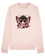 Pink Punk -butterfly 3 Bluză mânecă lungă Unisex Rise
