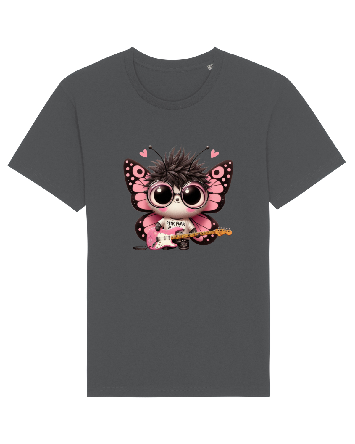 Tricou mânecă scurtă Unisex Rocker Anthracite