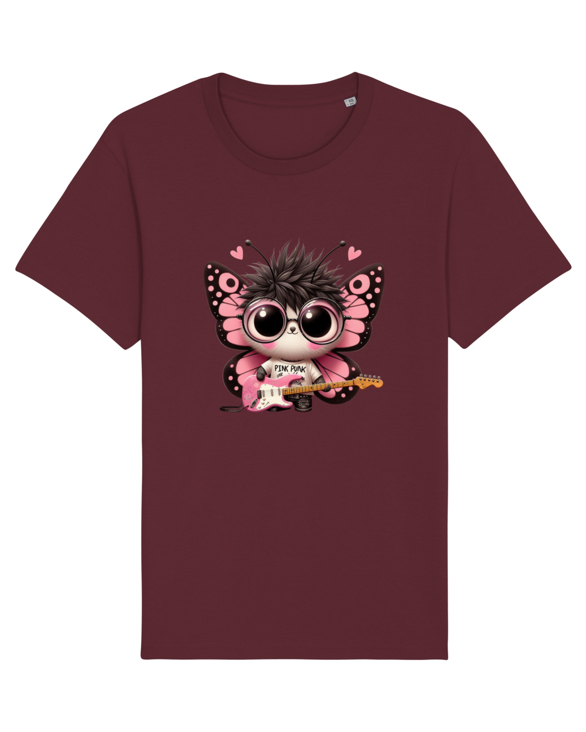 Tricou mânecă scurtă Unisex Rocker Burgundy