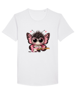 Pink Punk -butterfly 3 Tricou mânecă scurtă guler larg Bărbat Skater