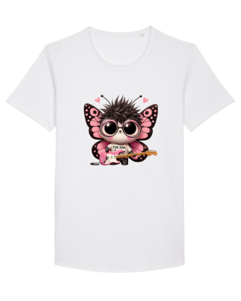 Pink Punk -butterfly 3 White