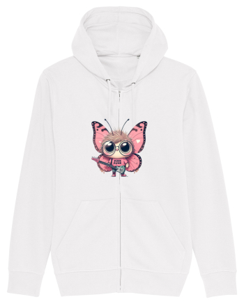 Pink Punk -butterfly 4 White