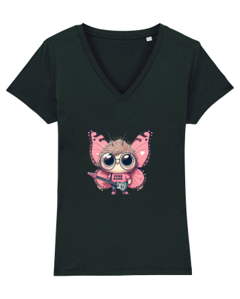 Pink Punk -butterfly 4 Black