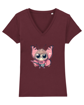 Pink Punk -butterfly 4 Burgundy