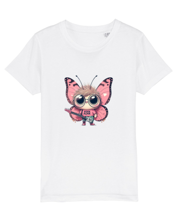 Pink Punk -butterfly 4 White