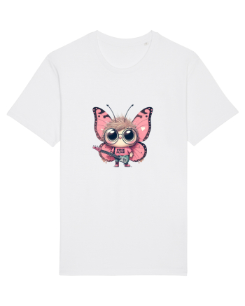 Pink Punk -butterfly 4 White