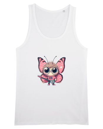 Pink Punk -butterfly 4 White