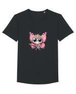 Pink Punk -butterfly 4 Tricou mânecă scurtă guler larg Bărbat Skater