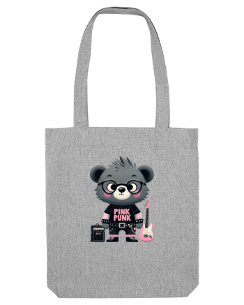 Pink Punk -gray bear 1 Heather Grey