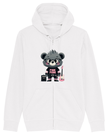 Pink Punk -gray bear 1 White
