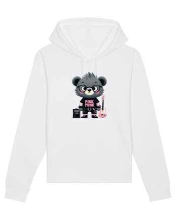 Pink Punk -gray bear 1 White