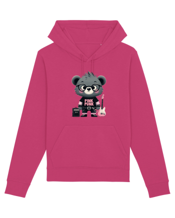 Pink Punk -gray bear 1 Raspberry