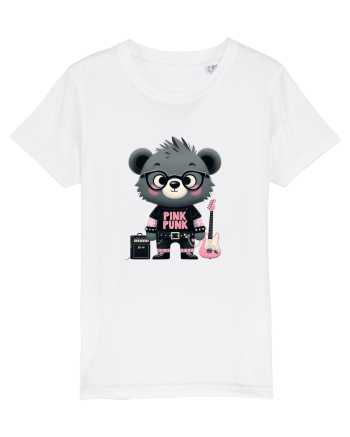 Pink Punk -gray bear 1 White