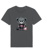 Pink Punk -gray bear 1 Tricou mânecă scurtă Unisex Rocker