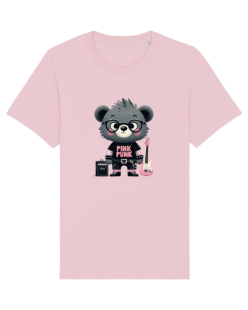 Pink Punk -gray bear 1 Cotton Pink