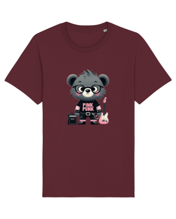 Pink Punk -gray bear 1 Burgundy