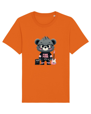 Pink Punk -gray bear 1 Bright Orange