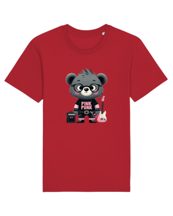 Pink Punk -gray bear 1 Red