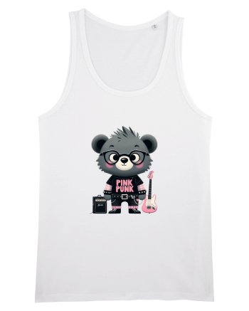 Pink Punk -gray bear 1 White