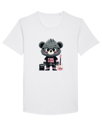 Pink Punk -gray bear 1 White