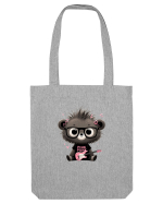 Pink Punk -gray bear 2 Sacoșă textilă