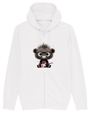 Pink Punk -gray bear 2 White