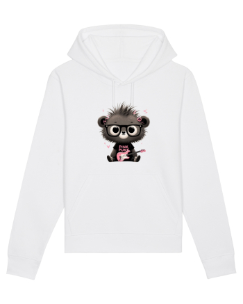Pink Punk -gray bear 2 White