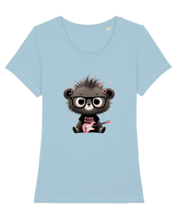 Pink Punk -gray bear 2 Sky Blue
