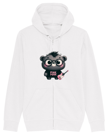 Pink Punk -gray bear 3 White