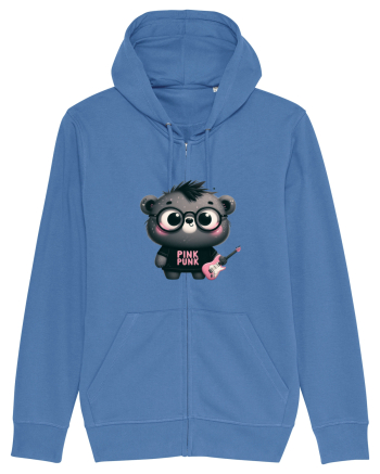 Pink Punk -gray bear 3 Bright Blue