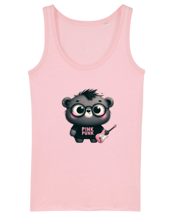 Pink Punk -gray bear 3 Cotton Pink