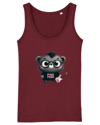 Pink Punk -gray bear 3 Burgundy