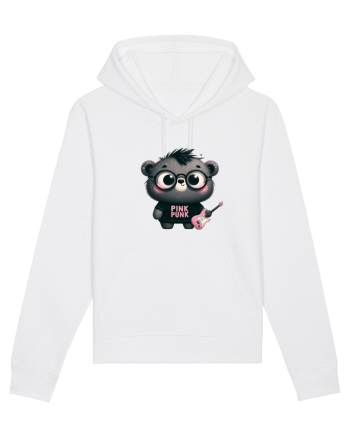 Pink Punk -gray bear 3 White