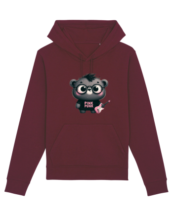 Pink Punk -gray bear 3 Burgundy