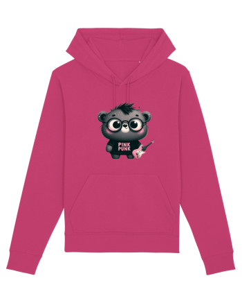 Pink Punk -gray bear 3 Raspberry