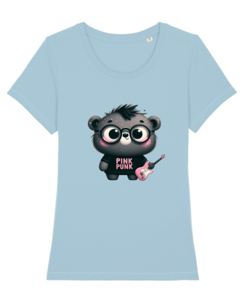 Pink Punk -gray bear 3 Sky Blue