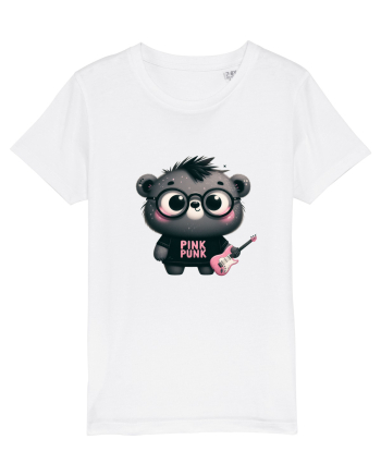 Pink Punk -gray bear 3 White