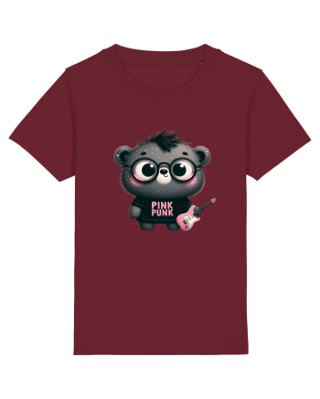 Pink Punk -gray bear 3 Burgundy