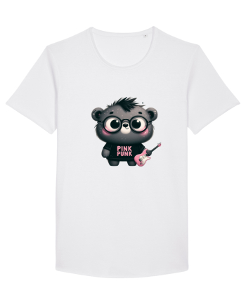 Pink Punk -gray bear 3 White