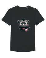 Pink Punk -gray bear 3 Tricou mânecă scurtă guler larg Bărbat Skater