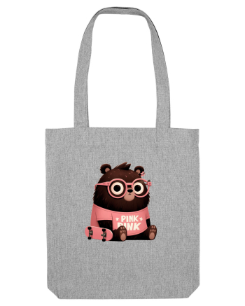 Pink Punk -gray bear 4 Heather Grey